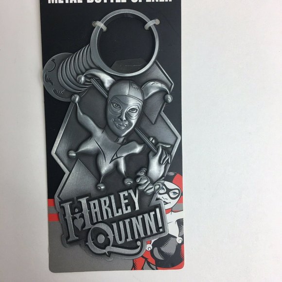Harley Quinn Metal Bottle Opener DC Comics Batman 5" Superheroes Villains Icup - Picture 7 of 12